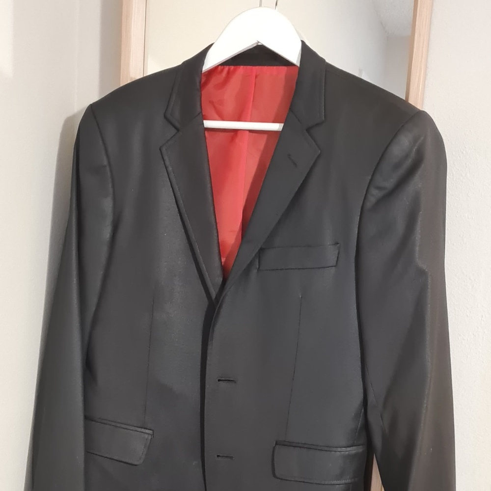Black Blazer with Red